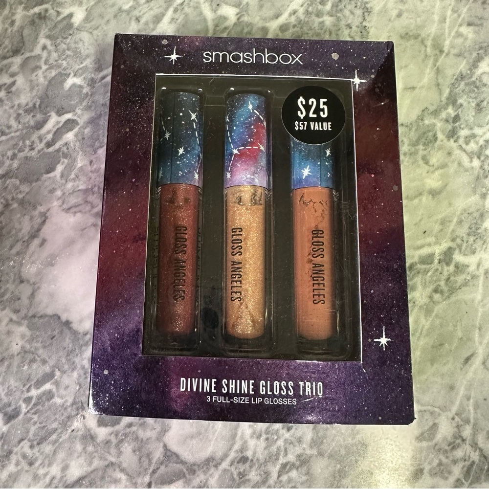 New Smashbox Divine Shine Lip Gloss Trio